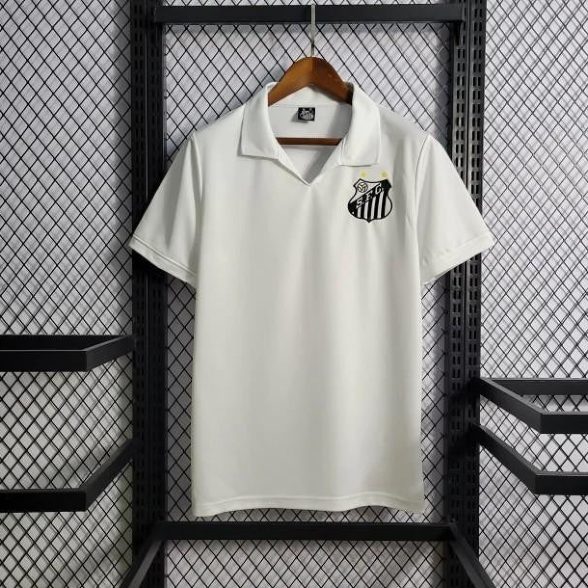 Retro 1970 Santos Home White Jersey