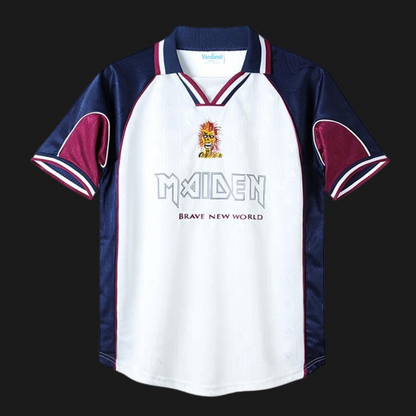 Retro 99/01 West Ham United x Iron Maiden Away White Jersey