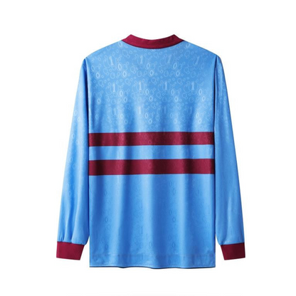 Retro 95/97 West Ham United Long Sleeve Away Blue Jersey