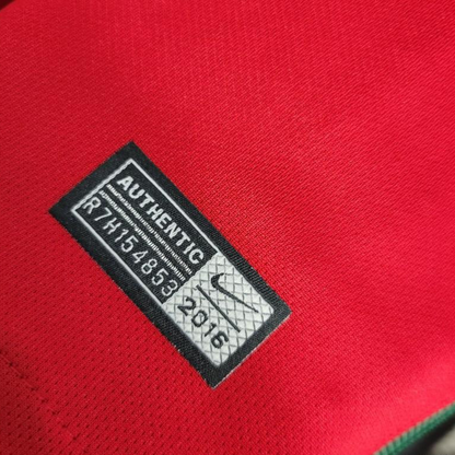 Retro 2016  Portugal Home Long Sleeve Jersey