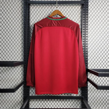 Retro 2016  Portugal Home Long Sleeve Jersey