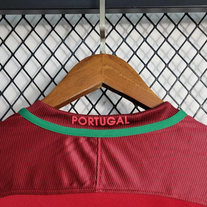 Retro 2016  Portugal Home Long Sleeve Jersey