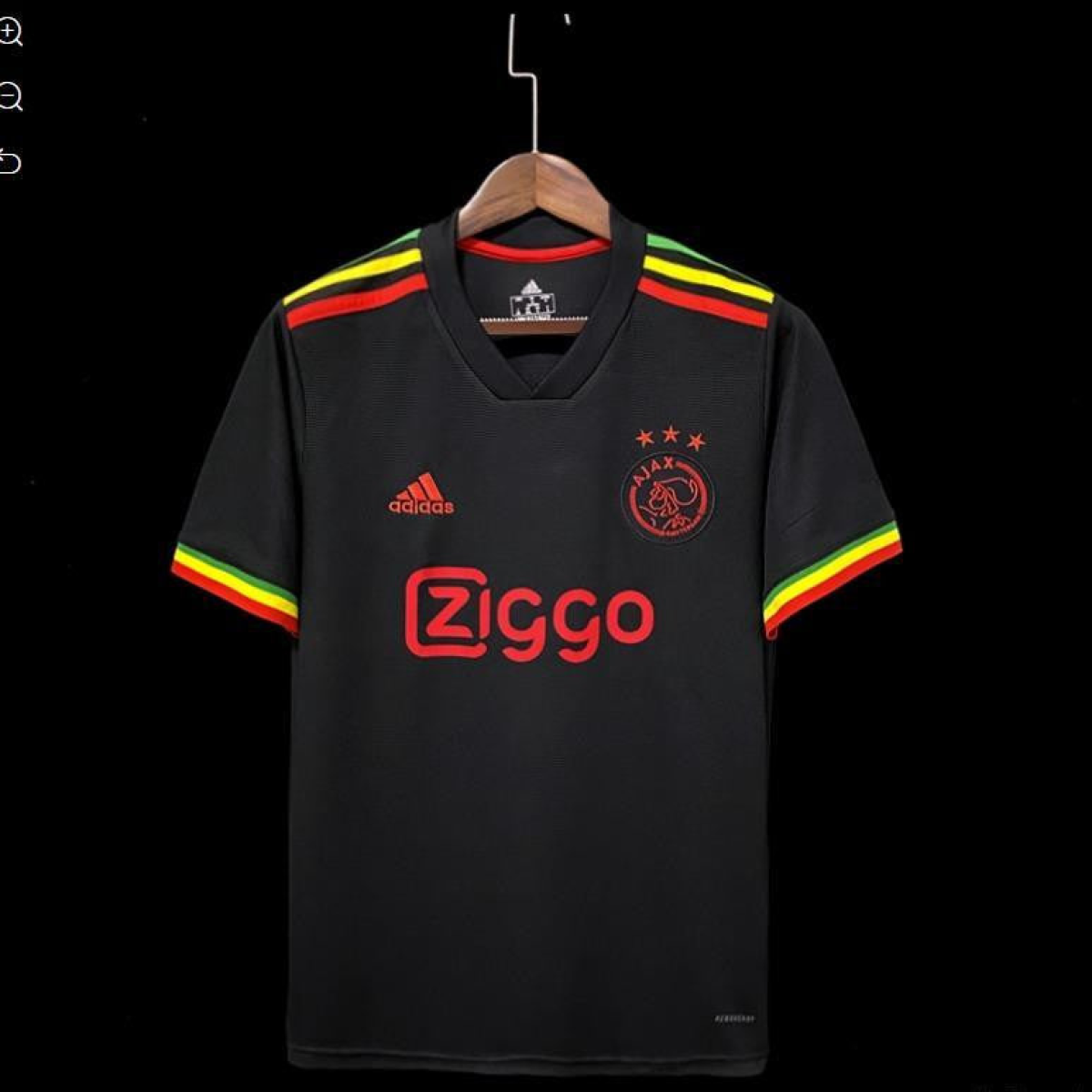 Retro 21/22 Ajax Third Black Jersey