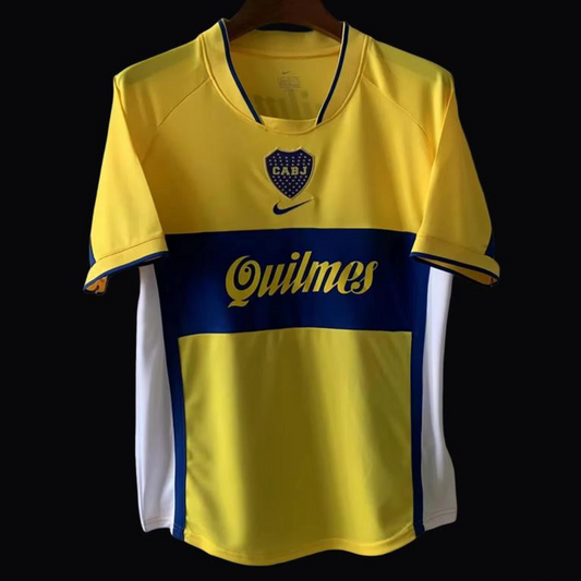 Retro 01/02 Boca Juniors Away Yellow Jersey