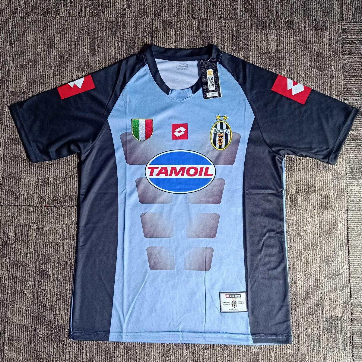 Retro 02/03 Juventus Goalkeeper Blue Jersey Worn By Buffon