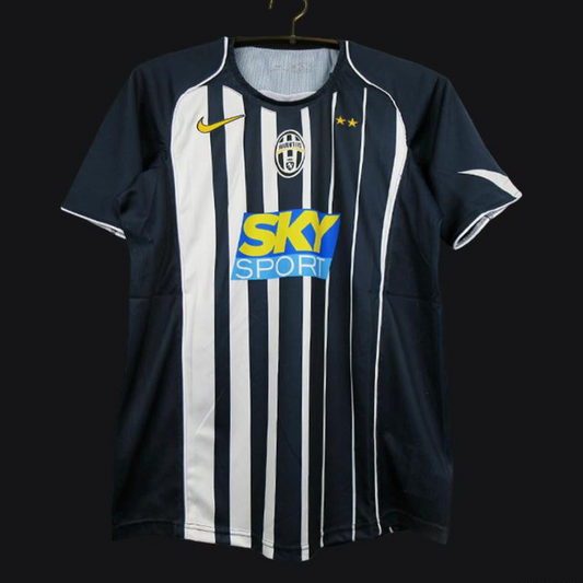 Retro 04/05 Juventus Third Blue/White Jersey