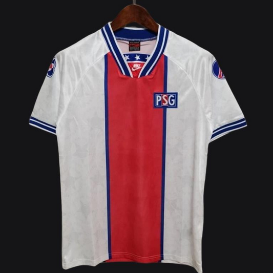 Retro 94/95 PSG White Away Jersey
