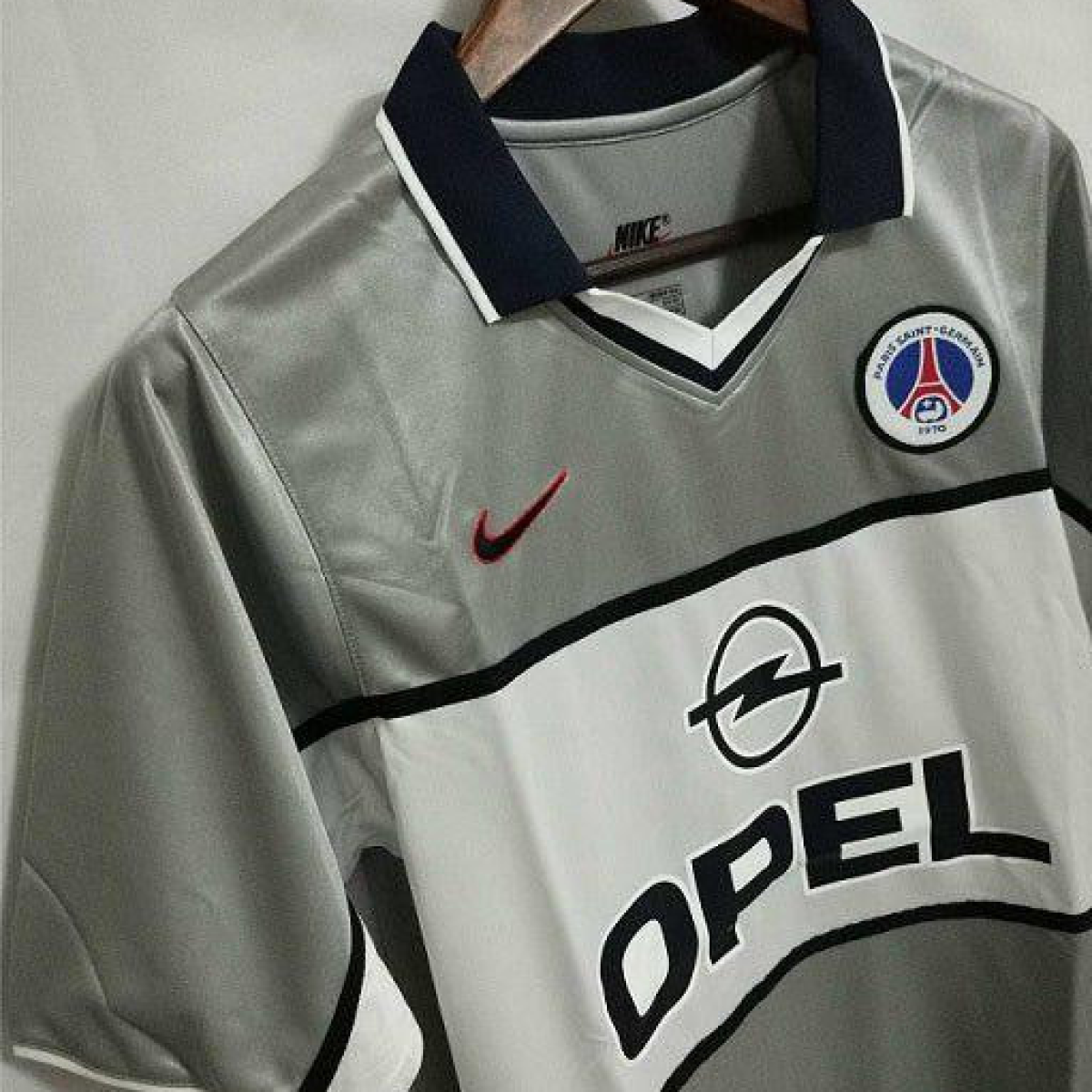 Retro 99/00 PSG Away Grey Jersey Worn By Ronaldinho