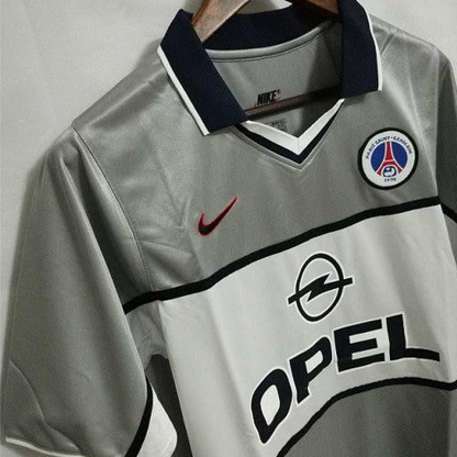Retro 99/00 PSG Away Grey Jersey Worn By Ronaldinho