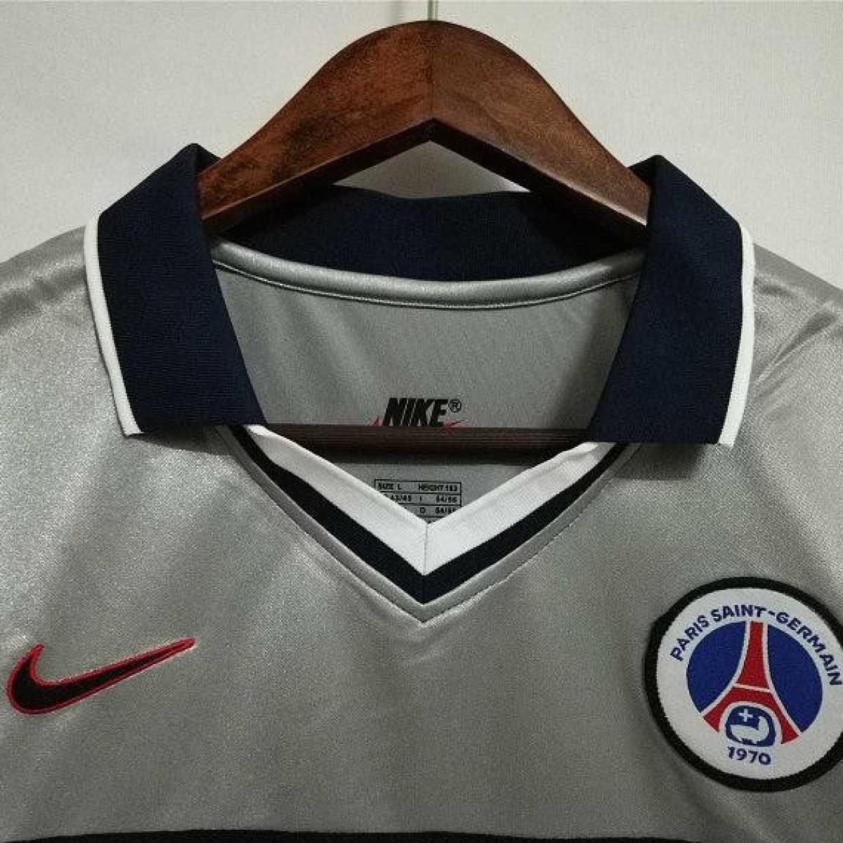 Retro 99/00 PSG Away Grey Jersey Worn By Ronaldinho