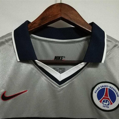 Retro 99/00 PSG Away Grey Jersey Worn By Ronaldinho
