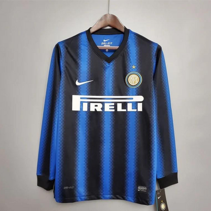 Retro 10/11 Inter Milan Home Long Sleeve Jersey
