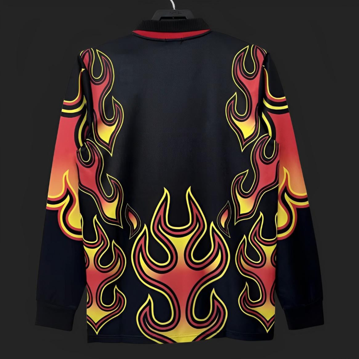 Retro 1998 Japan Goalkeeper Red Flame Long Sleeve Jersey