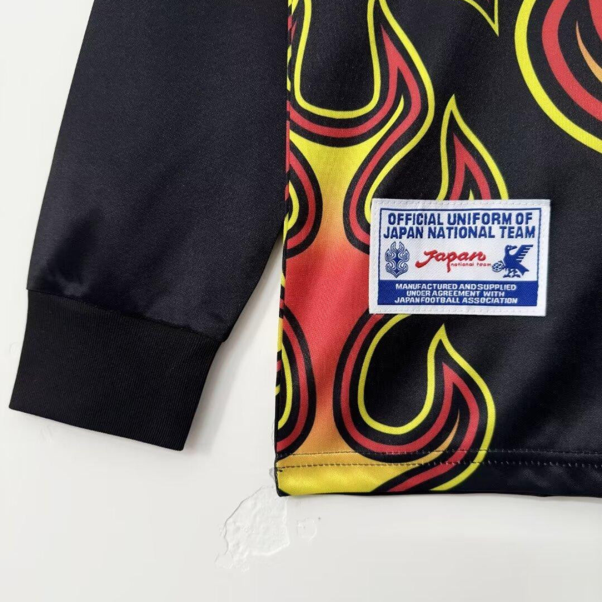 Retro 1998 Japan Goalkeeper Red Flame Long Sleeve Jersey