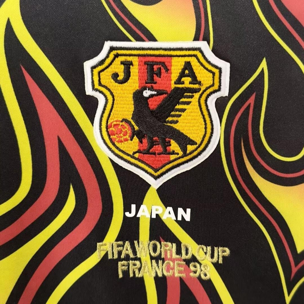 Retro 1998 Japan Goalkeeper Red Flame Long Sleeve Jersey