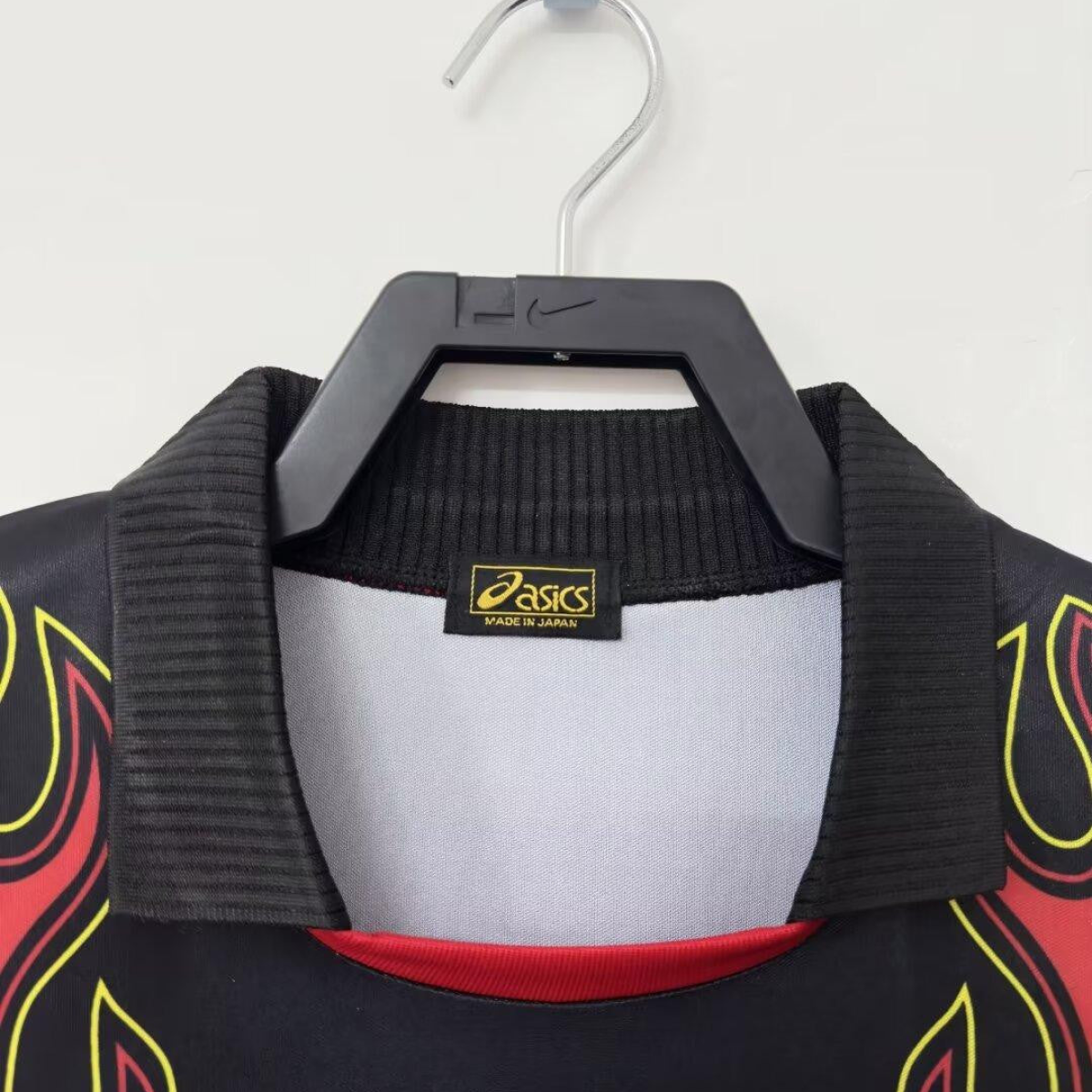 Retro 1998 Japan Goalkeeper Red Flame Long Sleeve Jersey
