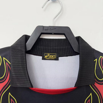 Retro 1998 Japan Goalkeeper Red Flame Long Sleeve Jersey