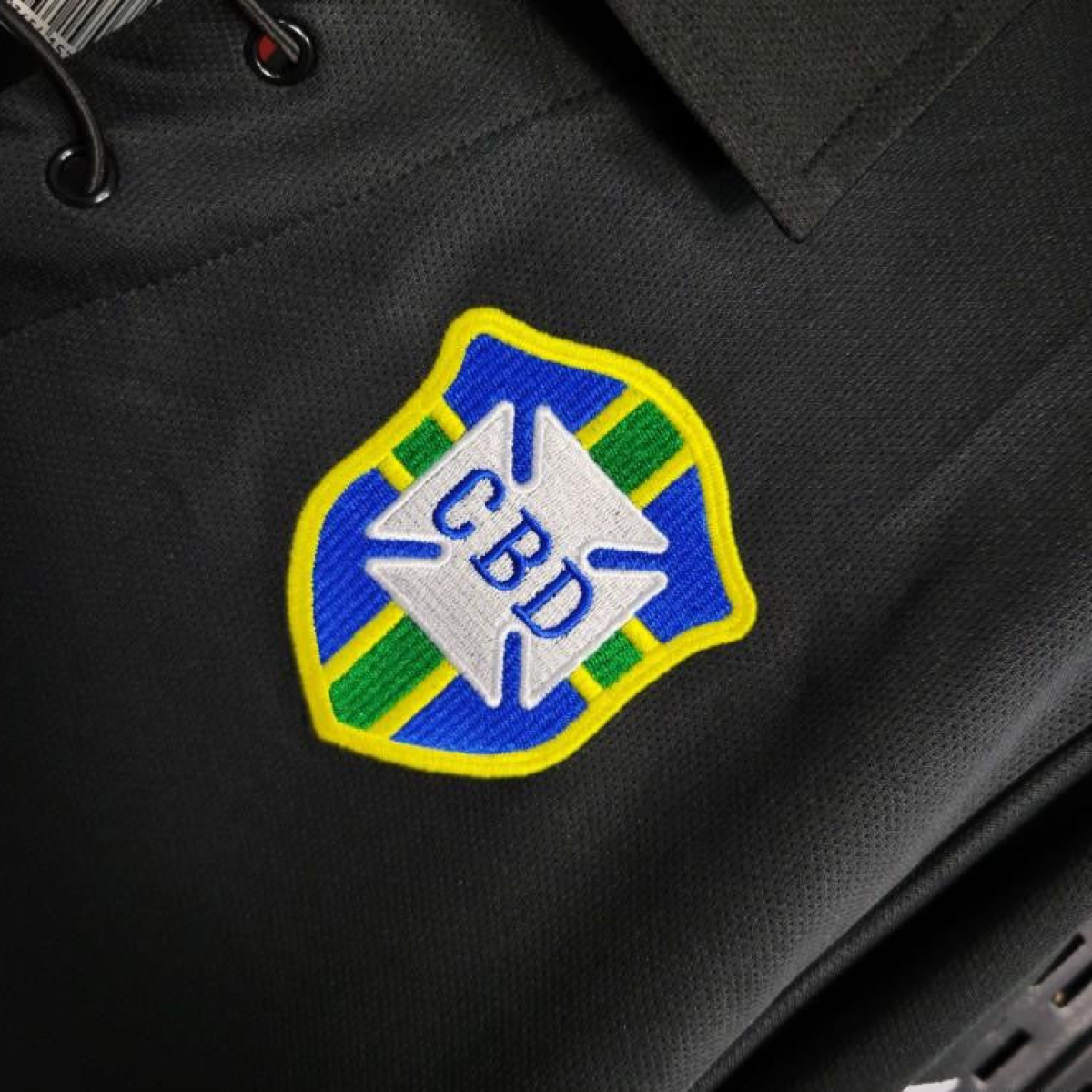 Retro 2004 Brazil Special Edition Black Long Sleeve Jersey