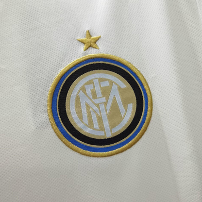 Retro 10/11 Inter Milan Away White Jersey With Full Patches