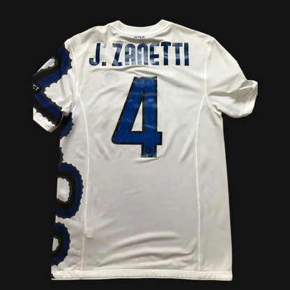 Retro 10/11 Inter Milan Away White Jersey With Full Patches