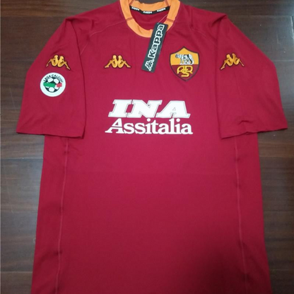 Retro 00/01 AS Roma Home Jersey