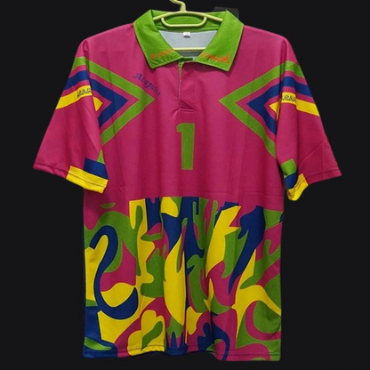 Retro 1994 Mexico Jorge Campos Goalkeeper Pink Jersey