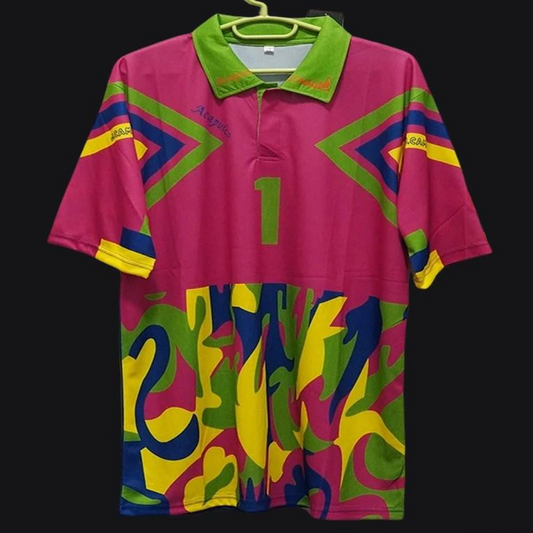 Retro 1994 Mexico Jorge Campos Goalkeeper Pink Jersey