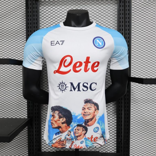 Player Version SSC Napoli Face Game Hirving Lozano Champion Jersey