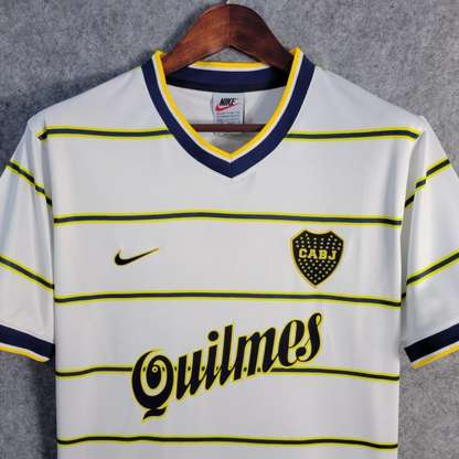 Retro 98/99 Boca Juniors Away White Jersey
