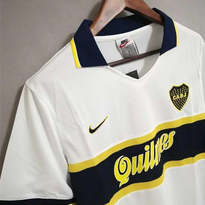 Retro 96/97 Boca Juniors Away White Jersey