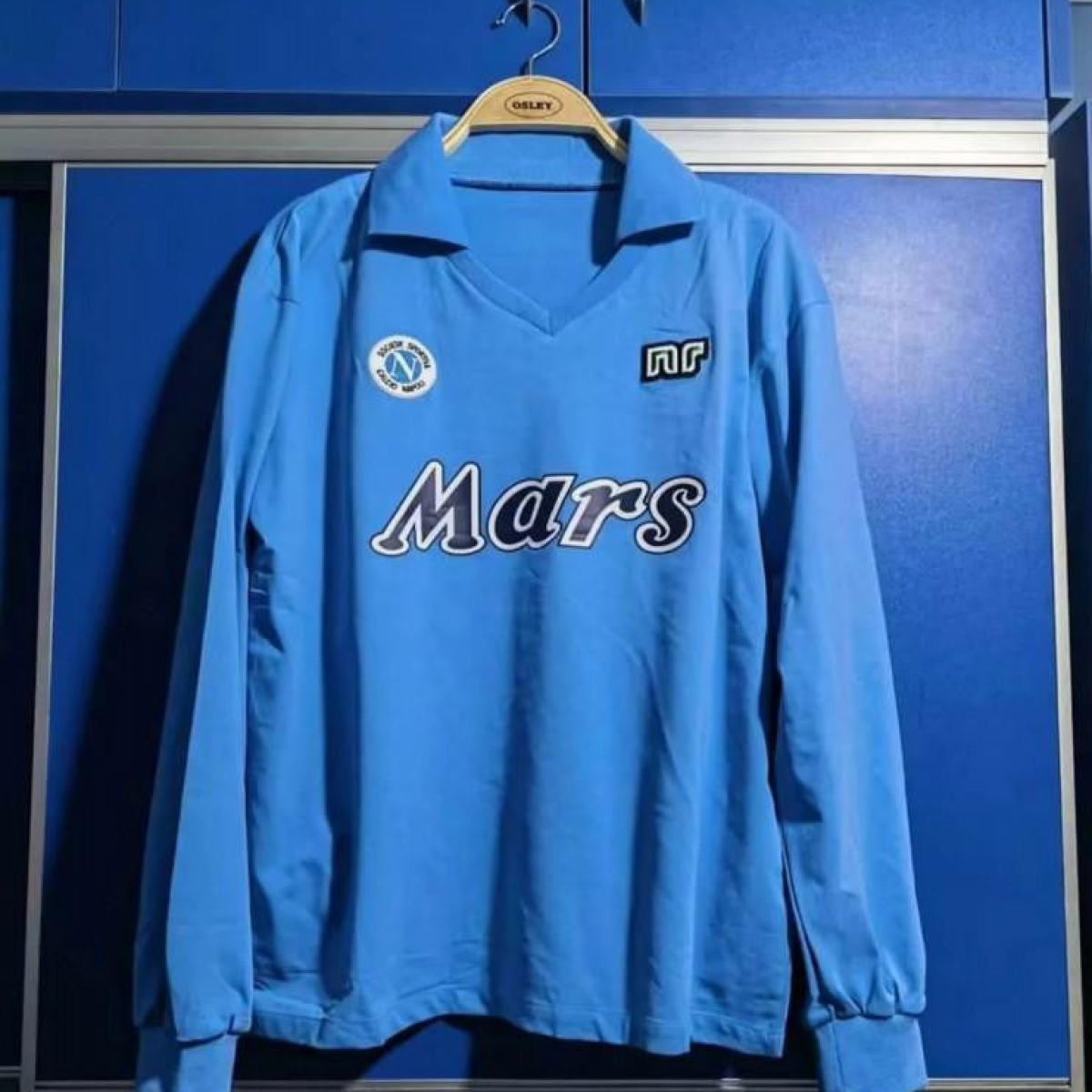 Retro 89/90 SSC Napoli Home Long SLeeve Jersey