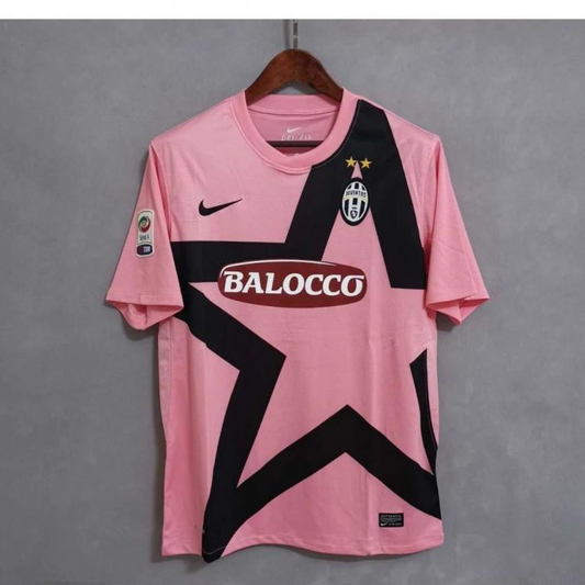 Retro 11/12 Juventus Away Pink Jersey With Serie A Patch