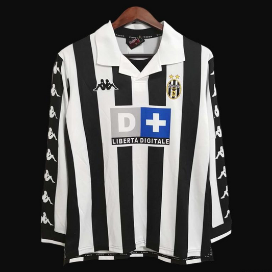 Retro 99/00 Juventus Home Long Sleeve Jersey