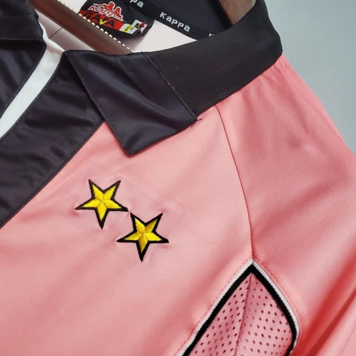 Retro 97/98 Juventus Away Pink Long Sleeve Jersey
