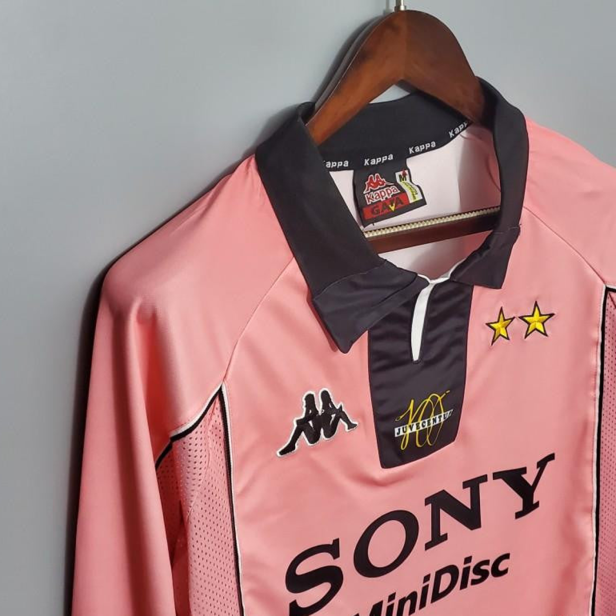 Retro 97/98 Juventus Away Pink Long Sleeve Jersey