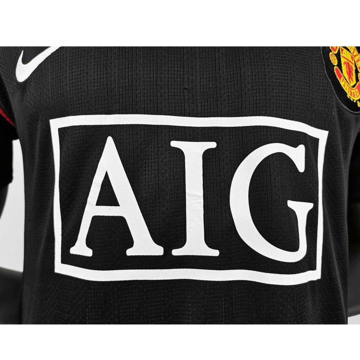 Retro 07/08 Manchester United Away Black Long Sleeve Jersey