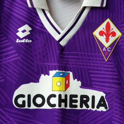 Retro 91/92 Fiorentina Home Jersey