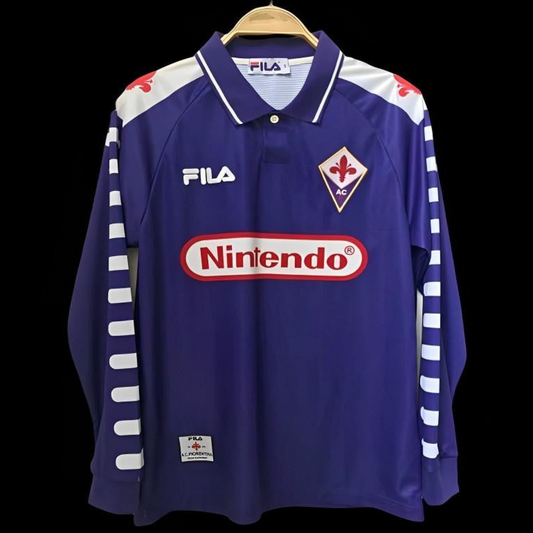 Retro 98/99 Fiorentina Home Long Sleeve Jersey