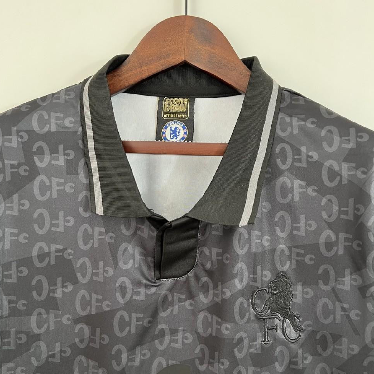 Retro Chelsea 1990 Black Special Black Out Jersey