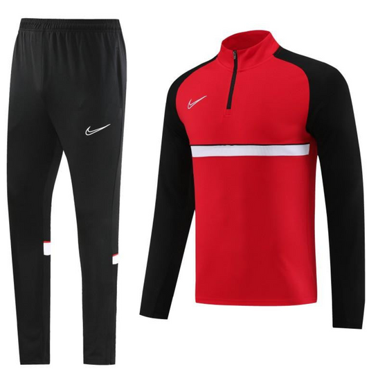 2023 NIKE Red Half Zipper Jacket +Pants