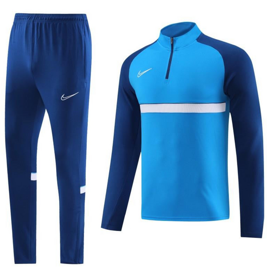 2023 NIKE Blue Half Zipper Jacket +Pants