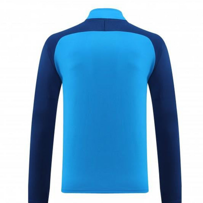 2023 NIKE Blue Half Zipper Jacket +Pants