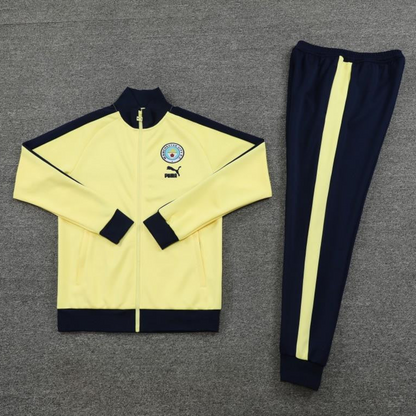 23/24 Manchester City Yellow Full Zipper Jacket +Pants