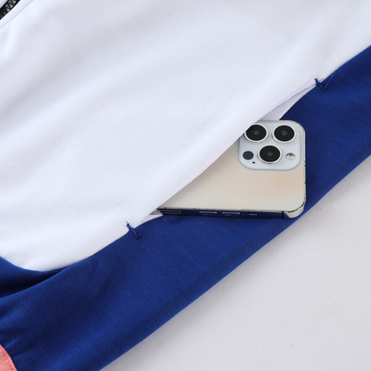 2023 Nike White Blue Full Zipper Hoodie Jacket +Pants