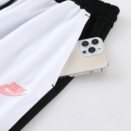 2023 Nike White Black Full Zipper Hoodie Jacket +Pants