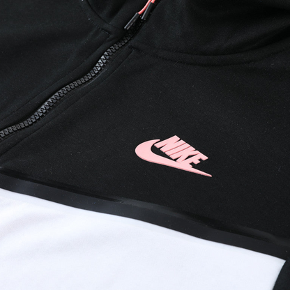 2023 Nike White Black Full Zipper Hoodie Jacket +Pants
