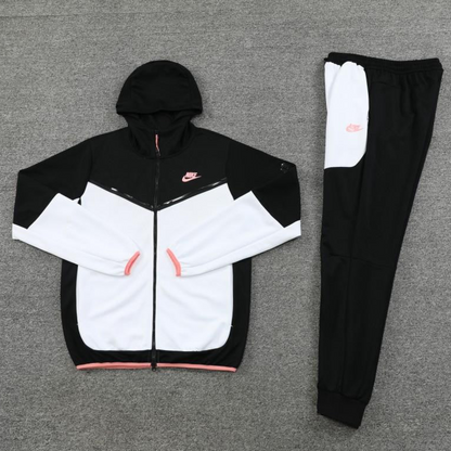 2023 Nike White Black Full Zipper Hoodie Jacket +Pants