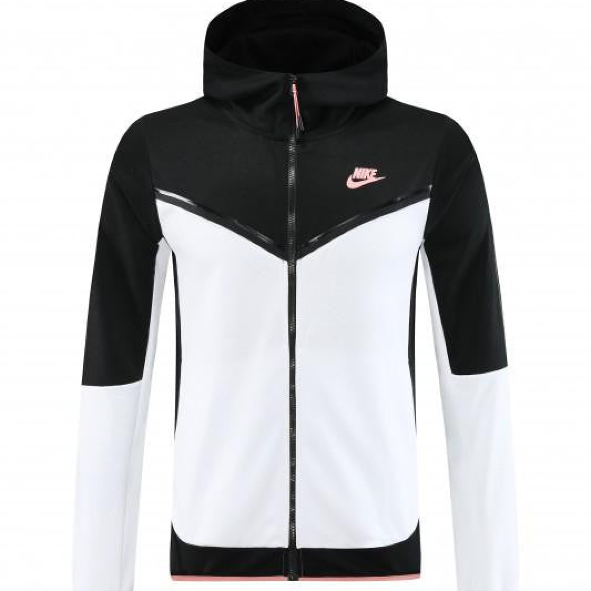 2023 Nike White Black Full Zipper Hoodie Jacket +Pants
