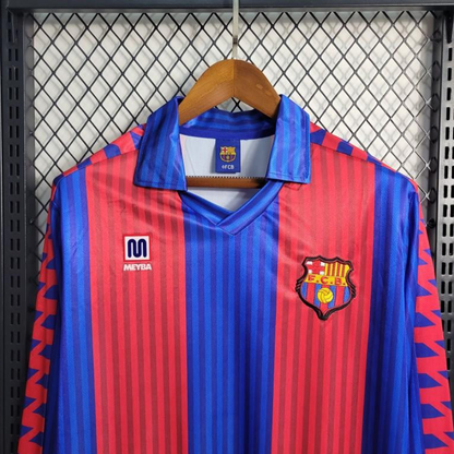 Retro 91/92 Barcelona Home Long Sleeve Jersey