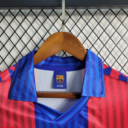 Retro 91/92 Barcelona Home Long Sleeve Jersey